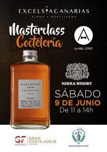 Cartel Master Class de Nikka Whisky en Tenerife